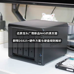 还原新品NAS的真实面丨群晖DS925+硬件方案与硬盘规则解析