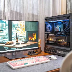 纯黑美学典范！技嘉5070Ti超级雕+Z890小雕装机实战​