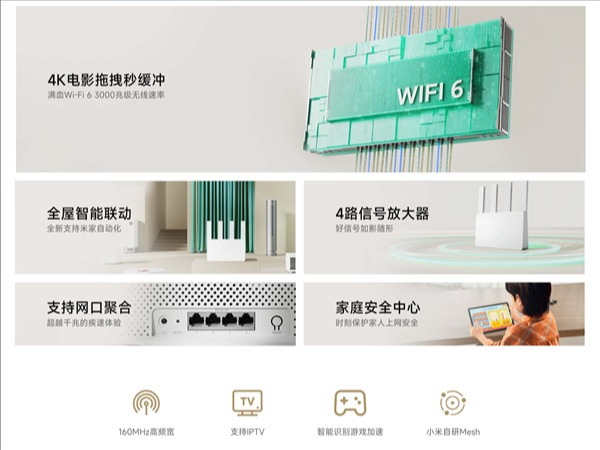 小米路由器AX3000E开售：满血Wi-Fi 6 自研Mesh