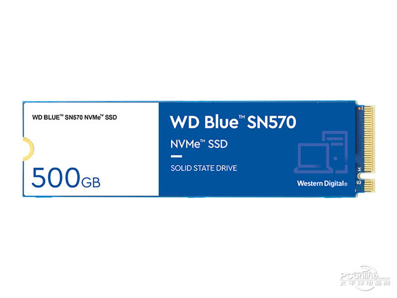 西部数据WD Blue SN570 500GB M.2 SSD 正面