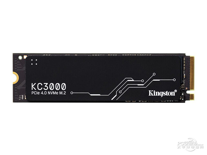 金士顿KC3000 512GB M.2 SSD 正面