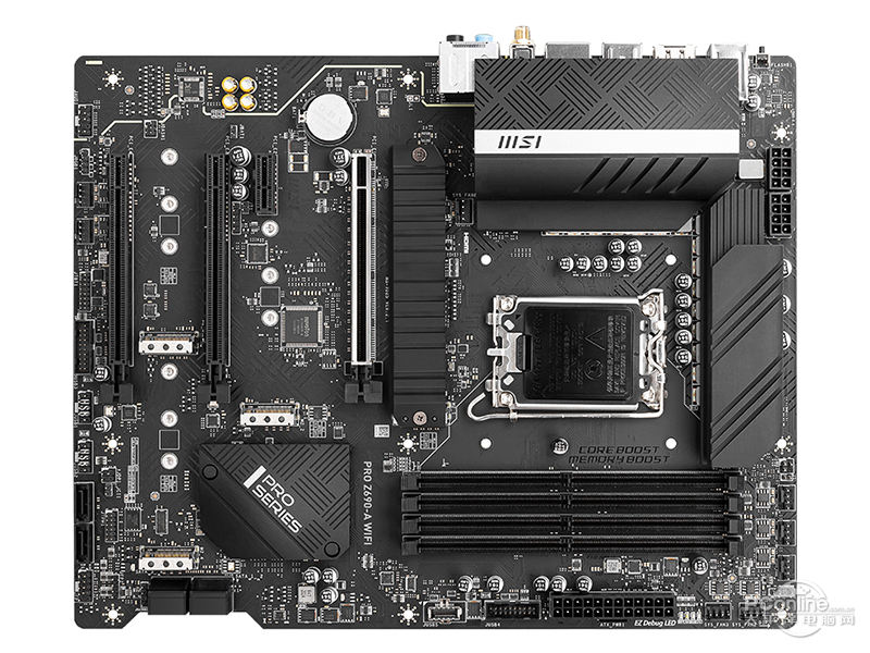 微星PRO Z690-A WIFI DDR5 正面