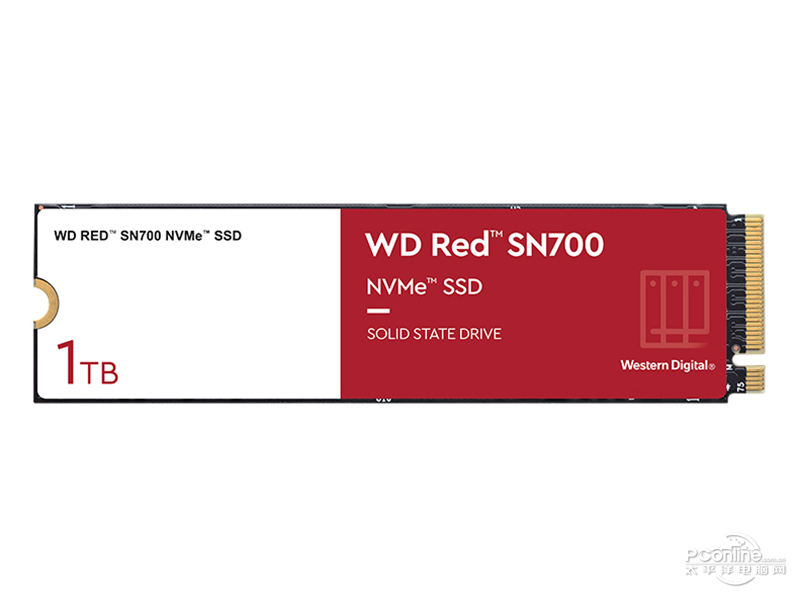 西部数据WD Red SN700 1TB M.2 SSD 正面