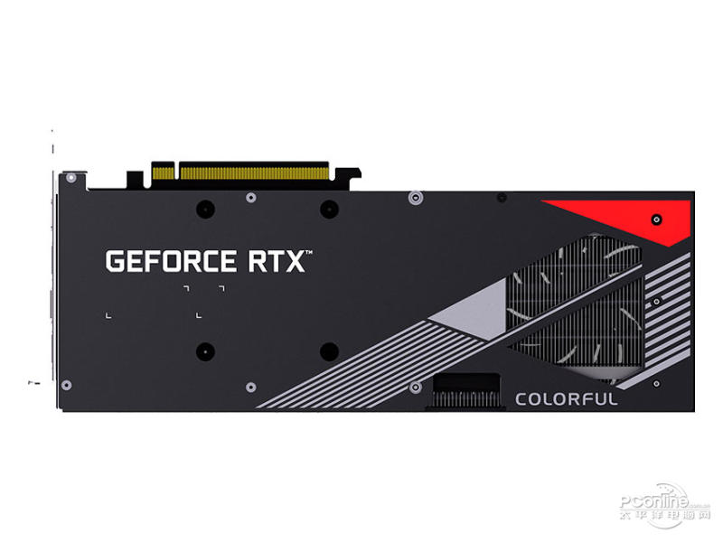 七彩虹战斧 GeForce RTX 3080 豪华版 LHR 12G背面