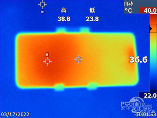 荣耀Magic4 Pro王者荣耀》30分钟机身温度