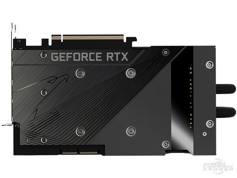 技嘉AORUS GeForce RTX 3090 Ti XTREME WATERFORCE 24G背面