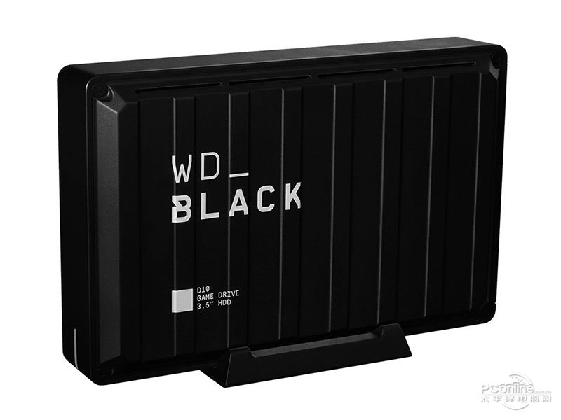 西部数据WD Black D10 12TB(WDBA5E0120HBK) 45度正面