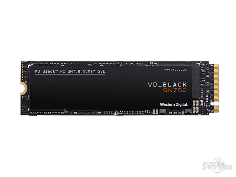 西部数据Black SN750 4TB NVMe M.2 SSD 正面