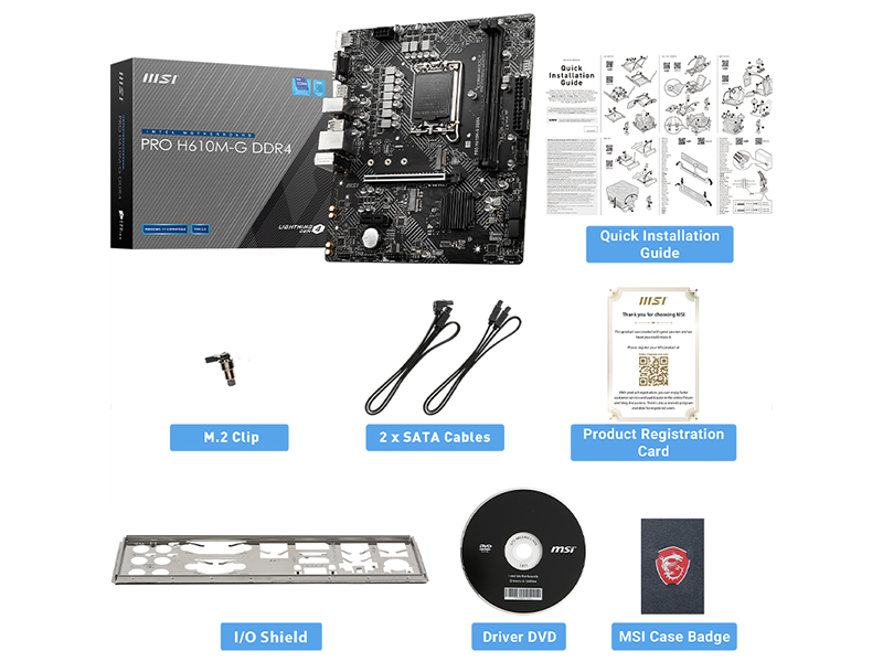 ΢PRO H610M-G DDR4ͼ