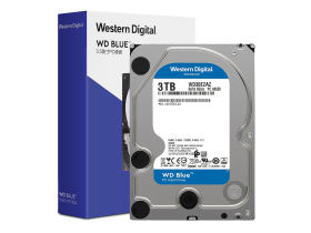 西部数据 蓝盘 3TB 256M SATA 硬盘(WD30EZAZ)