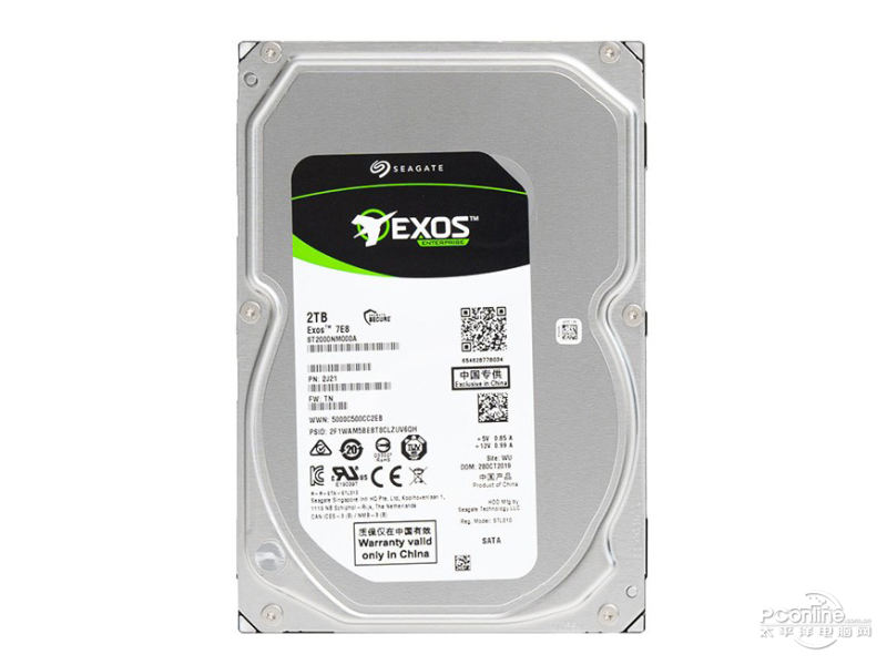 希捷银河Exos 7E8 2TB 256M SATA 硬盘(ST2000NM000A) 主图