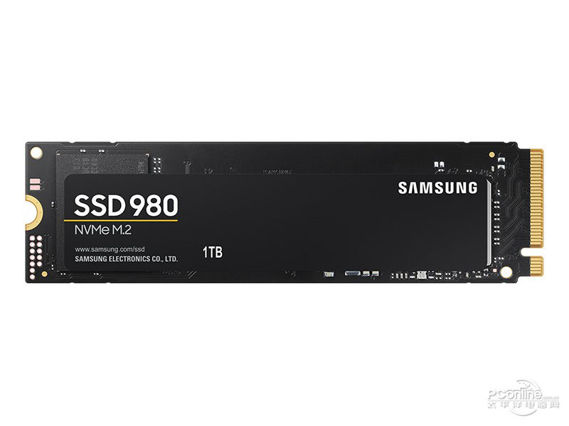 三星 980 1TB NVMe M.2 SSD 正面