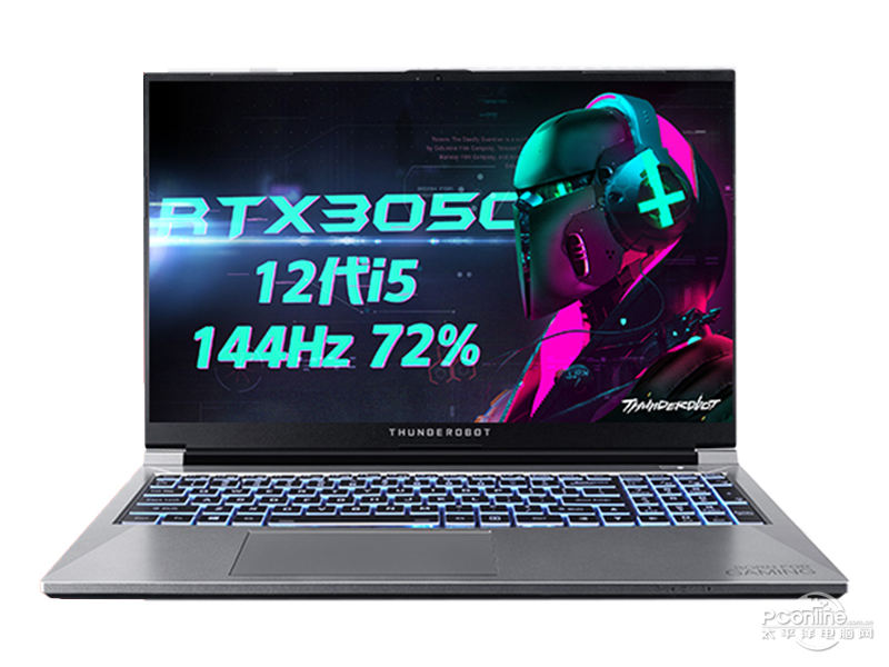 雷神911Air星战2022(酷睿i5-12450H/16GB/512GB/RTX3050/144Hz)前视