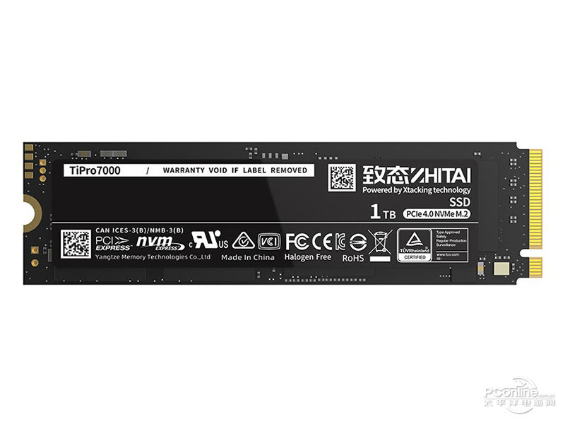 致钛TiPro7000 1TB M.2 SSD 正面