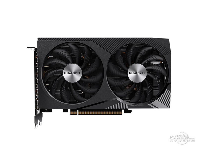 技嘉GeForce RTX 3060 WindForce OC 12G 正面