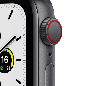 Apple Watch SE 智能手表 GPS+蜂窝款 40毫米深空灰色铝金属表壳 午夜色运动型表带MKR23CH/A