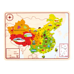 Hape(德国)拼图玩具家居装饰地理乐游中国地图儿童节礼物E8393