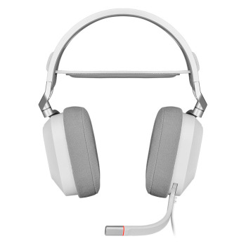 美商海盗船 (USCORSAIR) HS80 RGB 白色 游戏耳机 /USB连接 杜比音效 麦克风 多平台支持 线控