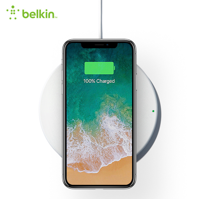 贝尔金（BELKIN）7.5W苹果无线充电器适用iPhone14/13 Pro/12/11/XS等 安全充电智能识别异物