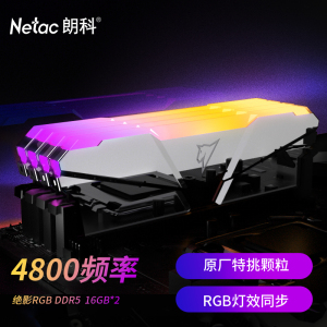 ʿƣNetac32GB(16Gx2)װ DDR5 4800Ƶ ̨ʽڴ ӰϵRGB()C40