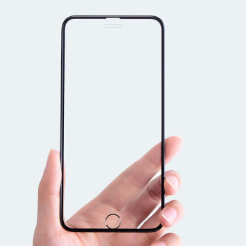 菲天 适用于iPhone钢化膜全屏覆盖钢化膜全包抗蓝光防摔透明钢化玻璃膜 全玻璃大视窗【高清版-黑色】3片装 苹果13PRO【6.1寸】