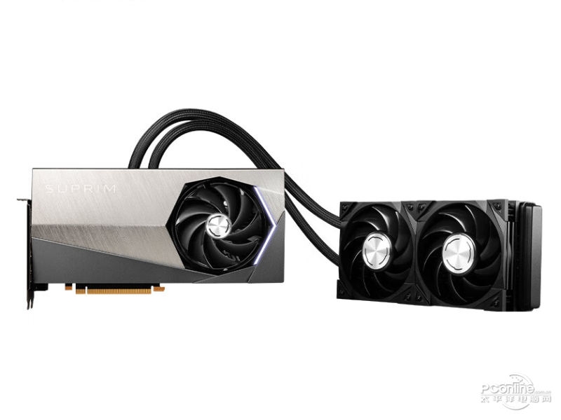 微星 GeForce RTX 4090 SUPRIM LIQUID X 24G 正面