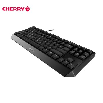 CHERRY樱桃 MX1.0 TKL 有线键盘 G80-3810键盘游戏 机械键盘 87键 键盘机械游戏键盘 电脑键盘 黑色 茶轴