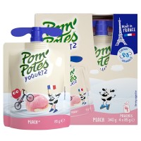 法优乐儿童酸奶宝宝零食常温法国进口不刺激肠胃 桃子口味85g*4袋