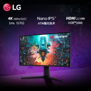 LG 31.5Ӣ NanoIPS 4K160HzƵʾ HDR1000 HDMI2.1 VRR ATWƫ⼼ Ϸ羺ʾ 32GQ950