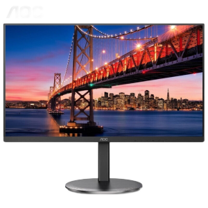 AOC U27V4 27英寸 4K显示器  高清IPS广视角 10.7亿色 广色域 低蓝光 节能认证 电脑显示屏