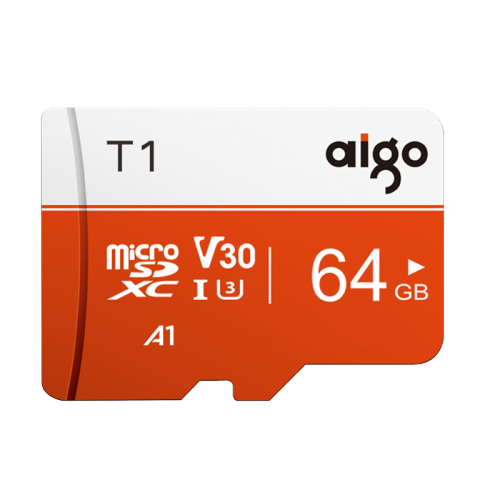 爱国者(aigo)64gb tf(microsd)存储卡 u3 a1 v30 4k t1高速内存卡 读