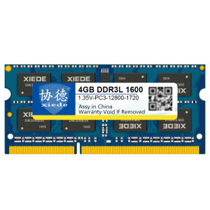 协德 (xiede)1.35V低电压版DDR3L 1600 4G 笔记本内存条 3代电脑内存