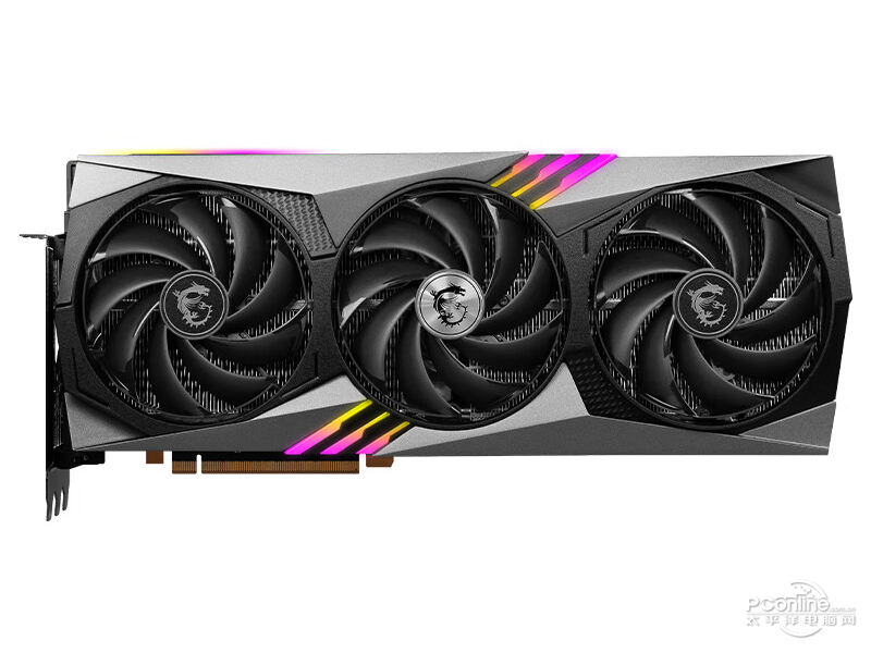 微星GeForce RTX 4080 GAMING X TRIO 16G 正面