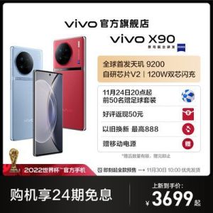 vivo X90 首发天玑9200 120W双芯闪充 专业相机设计 5G拍照手机【3天内发货】