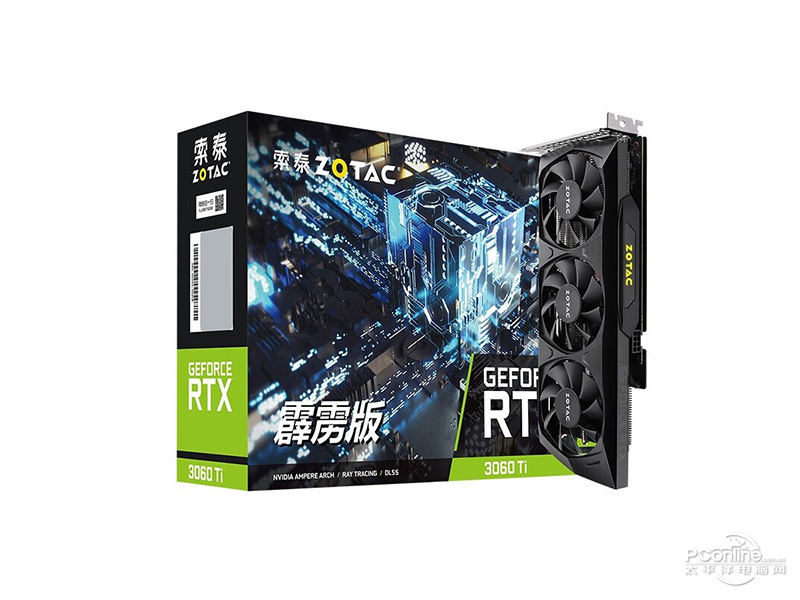 索泰RTX 3060Ti-8GD6 霹雳版GE HA