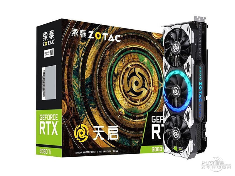 索泰RTX 3060Ti-8GD6 天启 GOC-X