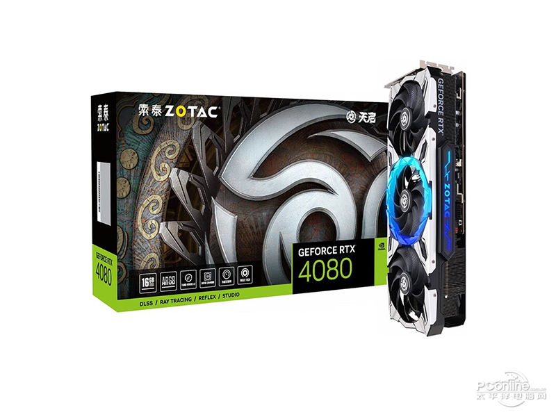 索泰RTX 4080-16GB 天启 OC配盒图