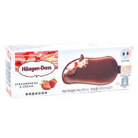 哈根达斯（Haagen Dazs）草莓口味 脆皮条69g支雪糕