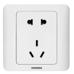 西门子（SIEMENS） 开关插座 墙壁插座大间距电源86型插座远景雅白 五孔插座