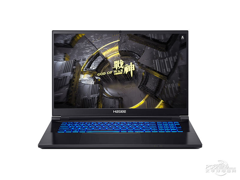 神舟战神G10-DA7NP(酷睿i7-12700H/16GB/512GB/RTX3070Ti/165Hz/2.5K) 前视