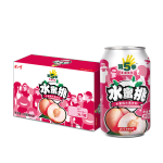 JIANLIBAO 健力宝 第5季水蜜桃口味水果果汁饮料310ml*24罐整箱
