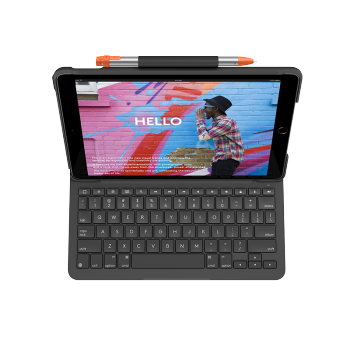 罗技（Logitech）ik1055BK ipad蓝牙键盘保护套 10.2英寸平板电脑保护套 适用于iPad（第七/八/九代） 