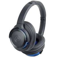 铁三角 WS660BT 重低音便携式头戴耳机 立体声 音乐HIFI耳机 蓝色