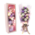 第一爱 21朵玫瑰康乃馨花束礼盒