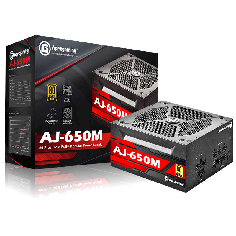 ȵ羺ApexgamingAJ-650M 650W ȫģԴ콢 80PLUS ȫϵ ͣ