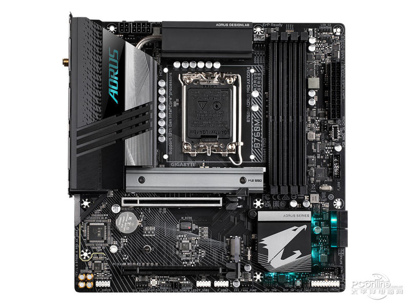 技嘉B760M AORUS PRO AX DDR4正面