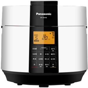 松下（Panasonic）6L电压力锅 智能高压锅 电压锅 多功能能压力煲 电饭锅 智能预约 SR-S60K8
