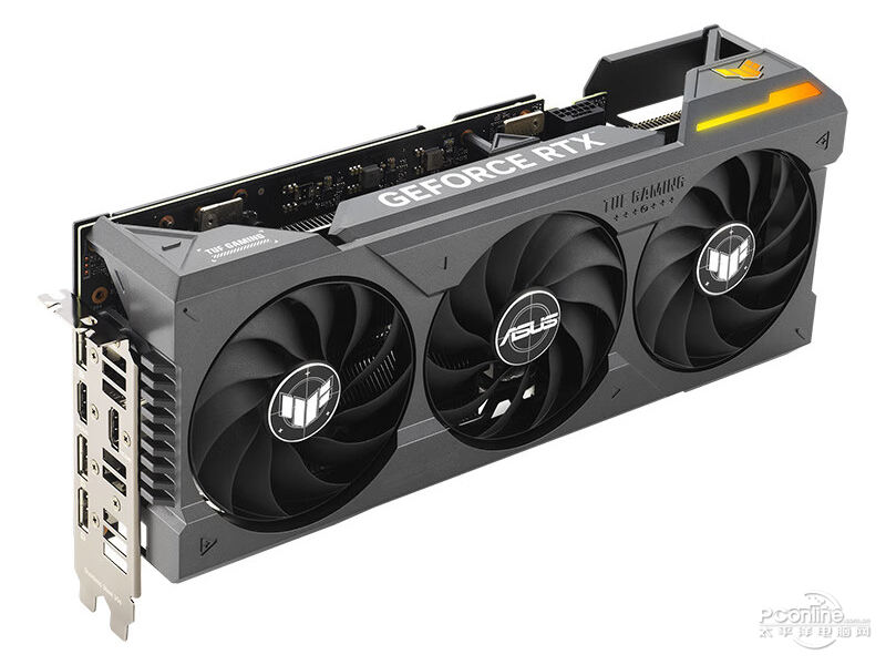 华硕TUF GeForce RTX 4070 Ti-12G-GAMING45度正面