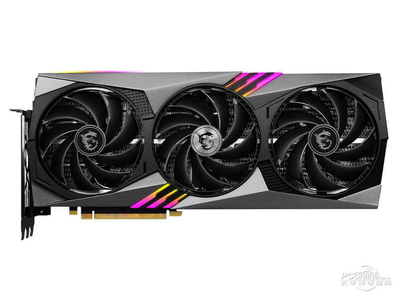 微星GeForce RTX 4070 Ti GAMING X TRIO 12G 正面