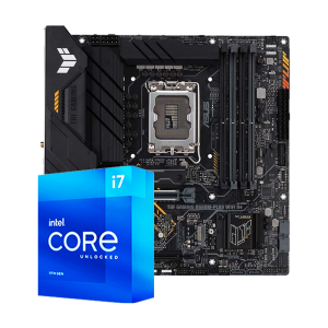 英特尔（Intel） 第12代 I7 12700KF 12700K华硕B660Z690主板CPU套装 华硕TUF B660M-PLUS WIFI D4 I7 12700F 12核20线程 十二代